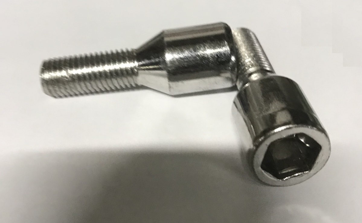 Болт колесный  М12*1,5 ( хром) внутренний шестигранник Болт колесный  М12*1,5 ( хром) внутренний шестигранник